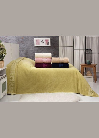 Махровая простыня "Gold Yesil" 200х220см Belizza (329899159)