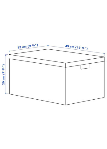 Контейнер з кришкою ІКЕА RAGODLING 25х35х20 см (40565803) IKEA (278405956)