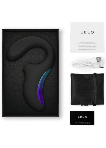 Клиторально-вагинальный звуковой стимулятор Enigma WAVE Black, 3 типа стимуляции Lelo (315497712)