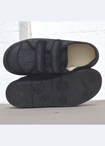 Черные текстильные кеды на липучках для мальчика валди Waldi