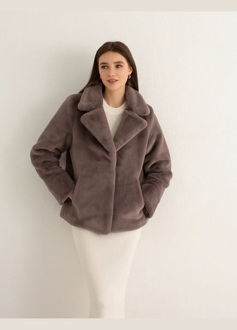 Светло-коричневая демисезонная эко-шуба maya Monro Store