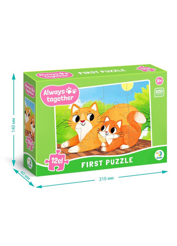 Пазл Всегда вместе. Котики, 12 эл Dodo (322167496)