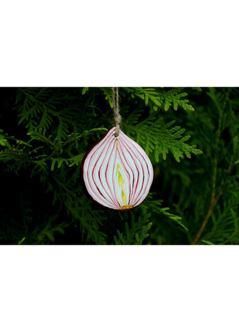 Набір Дерев'яних підвісок - сувенір "Цибуля і сало" Lucy Kozyra (367080324)