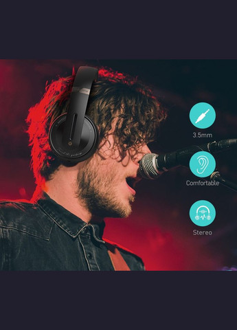 Навушники FINGERTIME P6 з мікрофоном, блютуз, HIFI, бездротові + дротові, чорний колір Finger P6-BLACK (305571641)