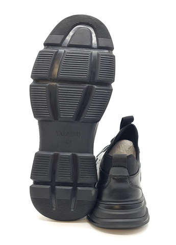 Чоловічі туфлі чорні шкіряні YA-11-5 28 см (р) Yalasou (259326290)