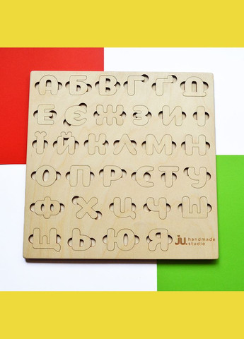 Дерев'яний абетка УКРАЇНСЬКА, дитяча дерев'яна азбука, алфавіт із дерева No Brand (301646500)