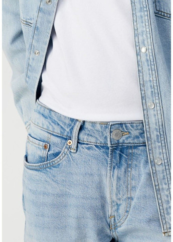 Светло-синие повседневный демисезонные брюки H&M