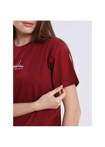 Бордова сукня-футболка з принтом, розмір одягу s, колір бордо Badger