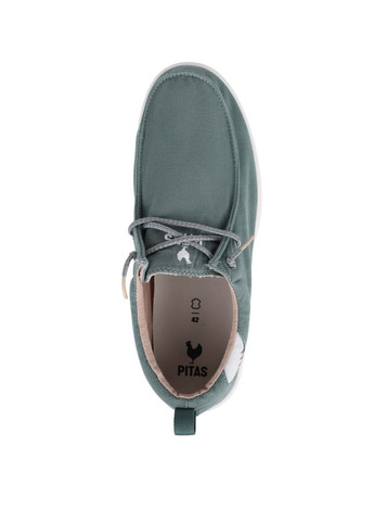 Зеленые мужские туфли biarritz зеленый ткань Walk in Pitas