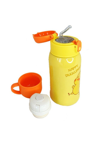 Термос-поільник з силіконовою трубочкою Курча MGZ-0315 (Chicken) 560 мл Megazayka (329180128)
