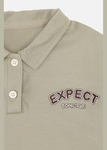 Футболка-поло з коротким рукавом для хлопчика колір хакі ЦБ-00270019 No Brand (326966071)