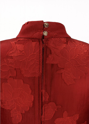 Бордовое праздничный, вечернее платье а-силуэт, клеш Keepsake однотонное