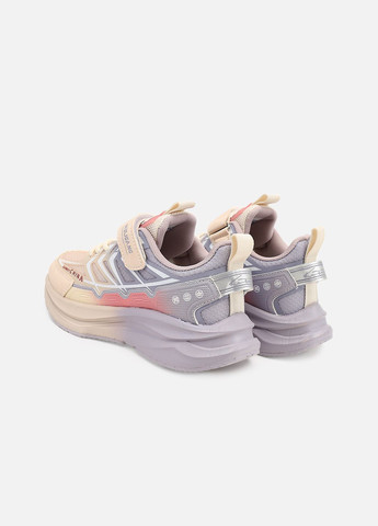 Бежеві осінні кросівки для дівчинки, на пласкій підошві колір бежевий цб-00274001 Kimboo