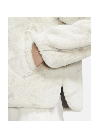 Бежева куртка жіноча sportswear plush beige dq6842-072 Nike