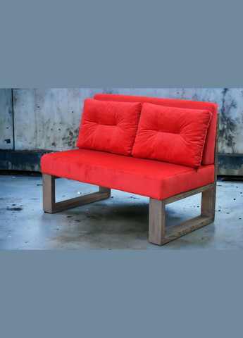 Диван Лофт WLS D23 червоний 1100/690/850мм (D-23/М-110/2/J/5/07) WoodyLoftStyle (294753927)