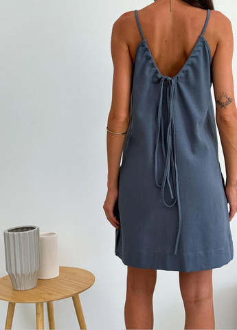 Графитовое кэжуал платье наоми Art Knit однотонное