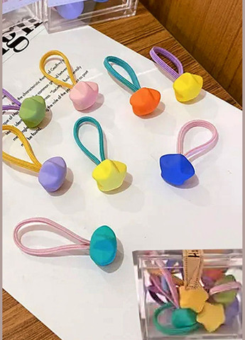 Набор резинок для волос в пластиковой баночке "Дорогие сердца звезды 1", 10 шт. Анна Ясеницька (301941577)