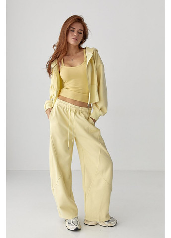 Спортивний костюм з прямими брюками і вкороченим худий Lurex Спортивный костюм (370381225)