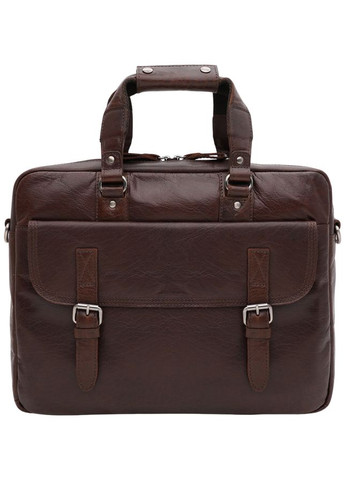 Сумка портфель через плечо для мужчин из натуральной кожи для документов А4 для ноутбука Коричневый 40590 Ashwood (361660274)