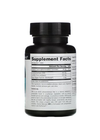 DIM 200 мг дііндолілметан для жіночого гормонального здоров'я 60 таблеток Source Naturals (267155313)