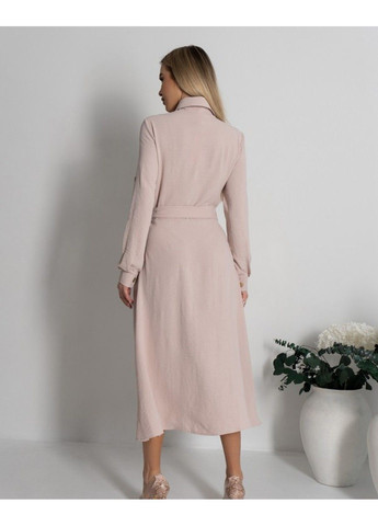 Бежевое повседневный платье sa-418a xxl бежевый ISSA PLUS