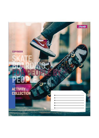Тетрадь ученическая Skateboarding 1В 768175 36 л. Разноцветный shop (4823092297792) 1 Вересня (363255351)