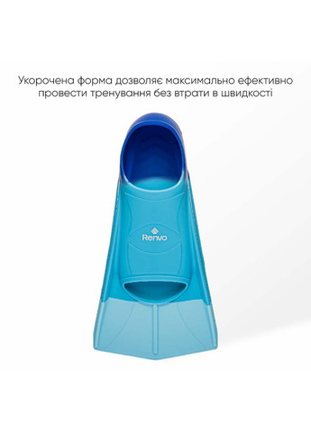 Короткі ласти для тренування в басейні Frio із закритою п'ятою Різнокольоровий Renvo (323203092)