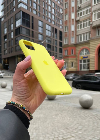 Чохол для iPhone 11 жовтий Flash Silicone Case силікон кейс No Brand (289754200)