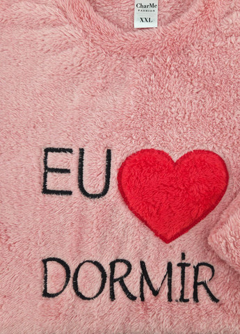 Рожева зимня піжама жіноча тепла лонгслів + брюки Sude