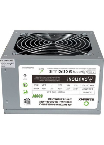Блок живлення (GM-500 80+ APFC) GameMax 500W (307357790)