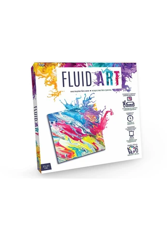 Набір для творчості малювання рідким акрилом Fluid Art KNZ Danko Toys (390048455)