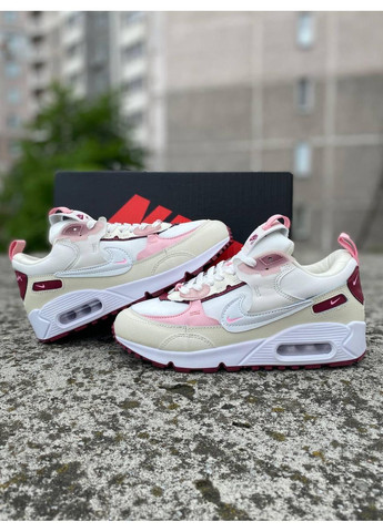 КРОССОВКИ ЖЕНСКИЕ NIKE AIR MAX 90 FUTURA VALENTINES DAY FD4615-111 НАЙК АИР МАКС 90 No Brand бежевые демисезоны (368869338)