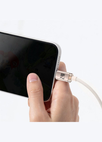 Кабель Crystal Shine USB - Lightning (M/M), 2.4A, 2 м Pink (CAJY001204) Baseus (336956701)