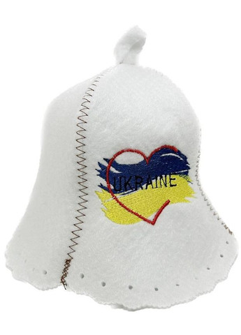 Шапка для лазні та сауни з поліестеру Ukraine (сердчеко) No Brand (371276233)