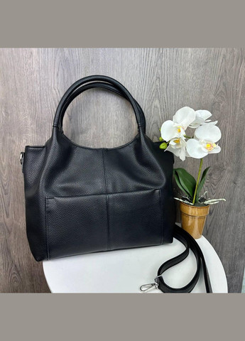 Качественная женская сумка классическая черная No Brand (334730192)