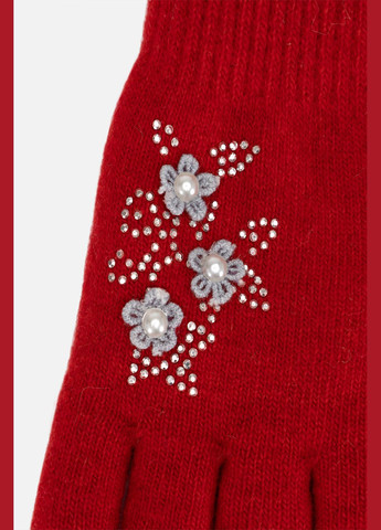 Рукавички подвійні для дівчинки колір червоний ЦБ-00198621 Rubi (298062979)