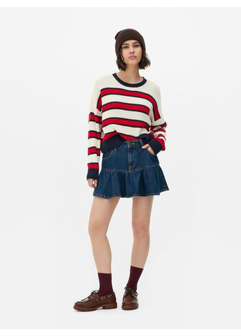 Молочний джемпер демісезон,молочний в синю смужку, Primark