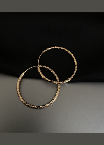 Серьги Кольца золотого цвета 32018 No Brand (335064115)