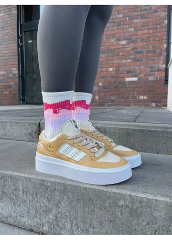 КРОСІВКИ ЖІНОЧІ ADIDAS FORUM BONEGA BEIGE IF4829 АДІДАС ФОРУМ БЕЖЕВІ No Brand бежеві демісезони (391949352)