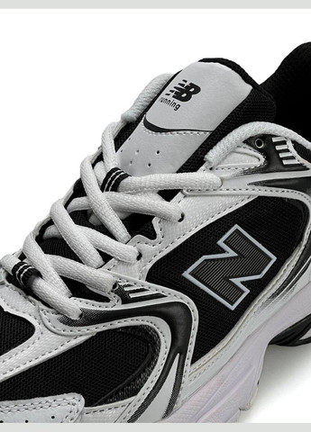 Кросівки жіночі New Balance Black White No Brand 530 W Premium чорно-білі демісезони (317410979)
