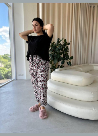 Комбинированная всесезон комплект женской пижамы L&L