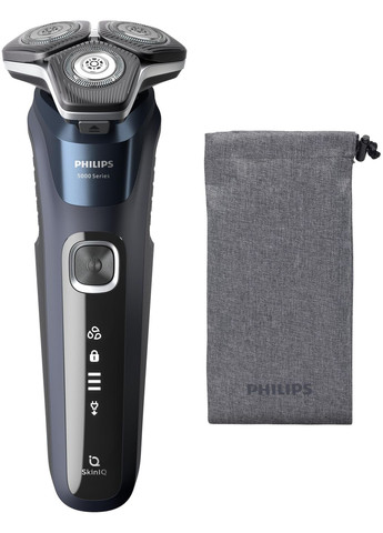 Бритва електр. роторна Series 5000, 9Вт, бритв.головок-3, Li-Ion, сух.+волог., тример, синій Philips (315601012)