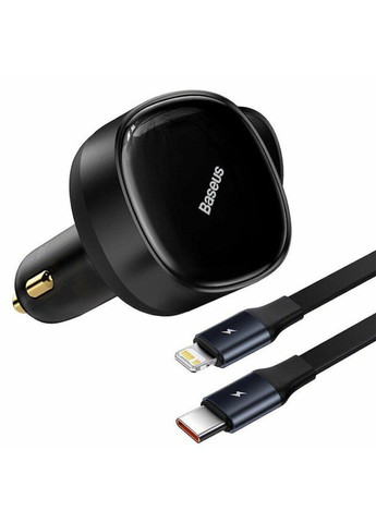 Автомобільний зарядний пристрій Enjoyment Retractable 2-in-1 Car Charger C+L 30W Baseus (361235517)