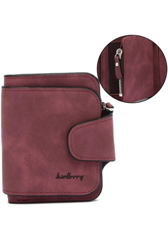 Жіночий замшевий гаманець 2346 портмоне Размер: 11,5*11,5*3 см бордовий Baellerry (363329700)
