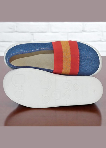 Синие ортопедические текстильные слипоны для девочки валди Waldi