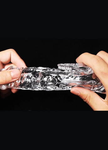 Реалістична насадка на член 20 см із двома віброкулями Збільшення на 8 см Стимуляція клітора No Brand (314874579)