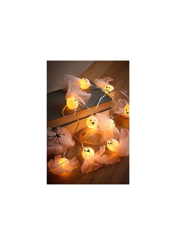 LED гірлянда Привид на Хелловін/Halloween, 10 шт Ø 6 см на батарейках з таймером Livarno home (345647610)