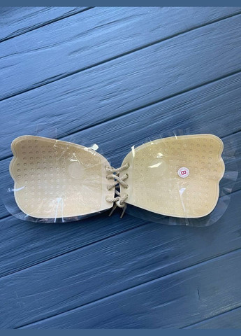 Бежевий невидимка бюст невидимка на шнурівках flybra SWAM без кісточок