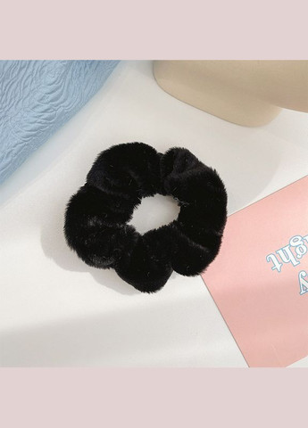 Резинка велюровая для волос 4 см Черная (AN0103053) ANbeauty (360768387)