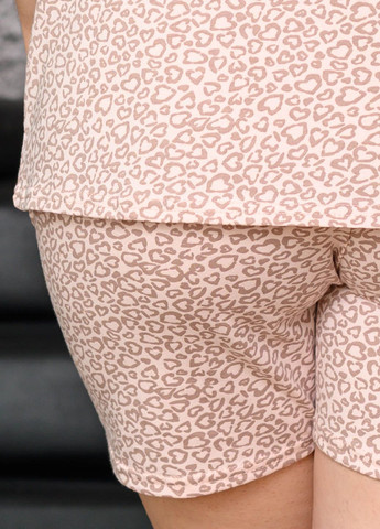 Рожево-коричнева всесезон піжама жіноча Bahar